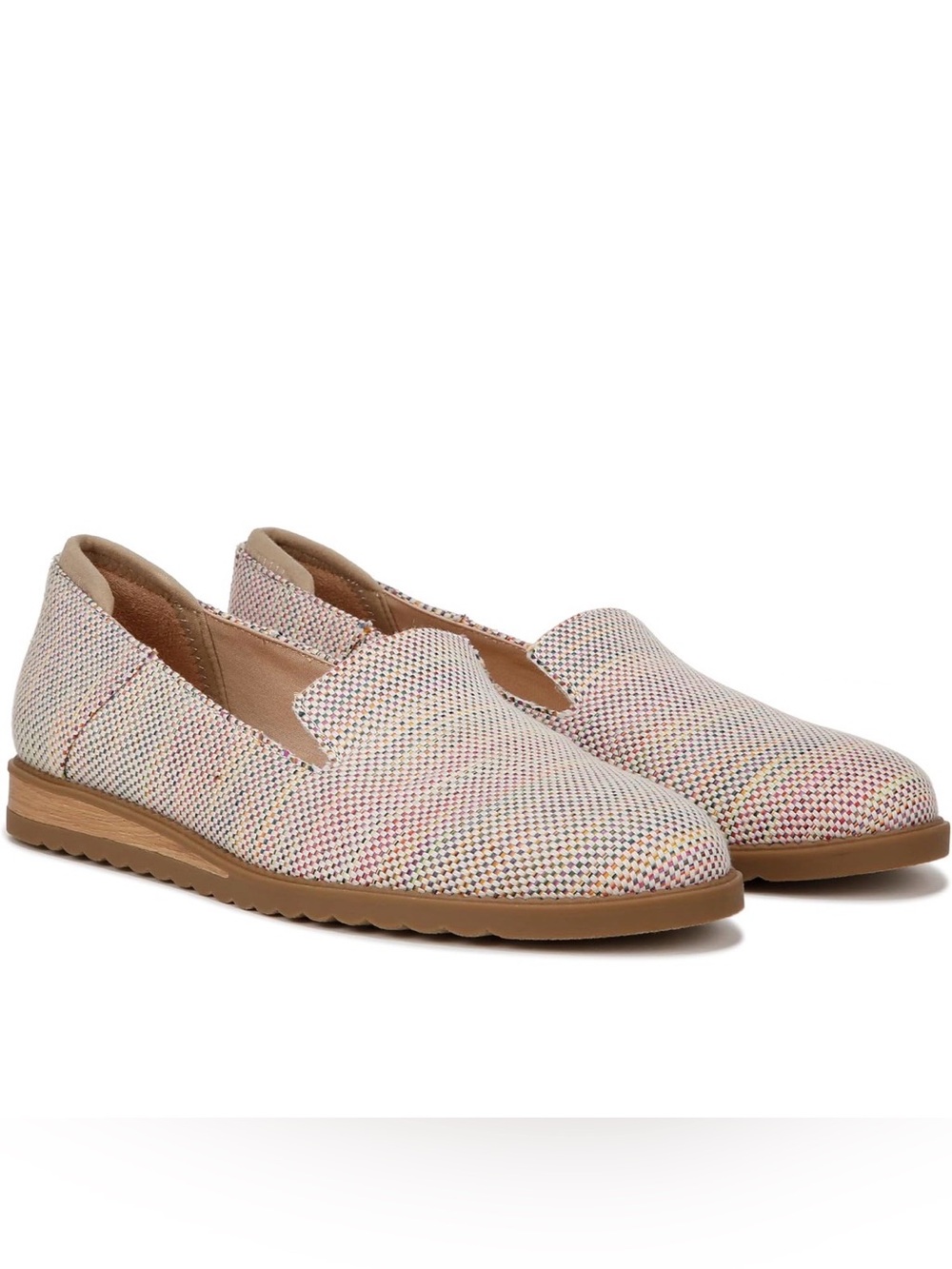 Dr. Scholl’s Jetsetter Multicolor Woven Slip-On Shoes Size 7.5 Rainbow Loafer